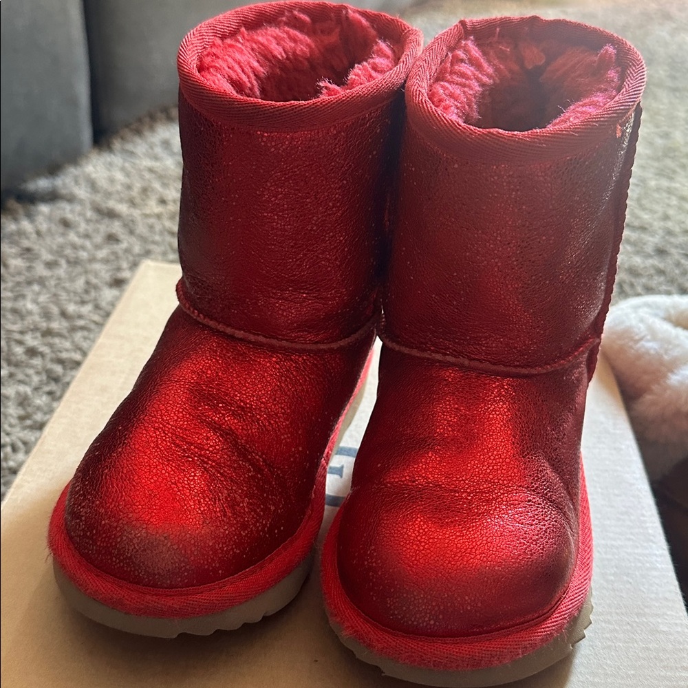 UGG Sparkling Red Boots